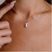 Сребърен комплект от две колиета Майка и Дъщеря Сребърен комплект от две колиета Майка и Дъщеря