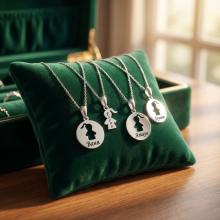 Сребърен комплект от две колиета Майка и Дъщеря Сребърен комплект от две колиета Майка и Дъщеря
