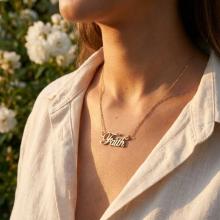 Златно колие Faith