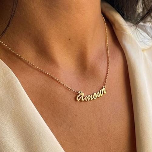 Златно колие Amour