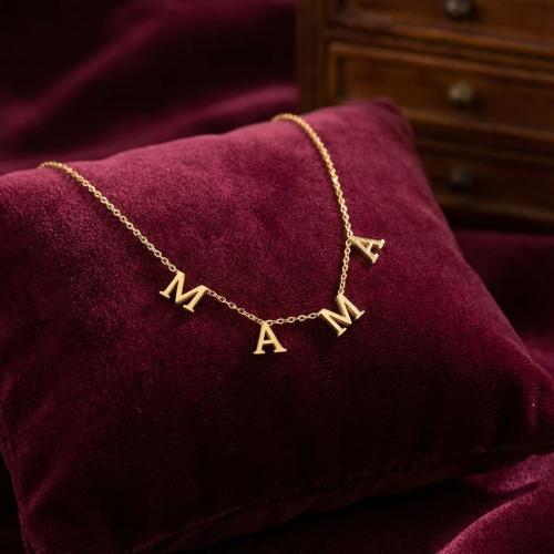 Златно колие Мама