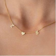 Златно колие с инициали Златно колие с инициали