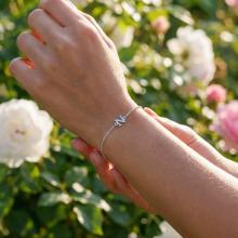 Сребърна гривна с инициали Сребърна гривна с инициали