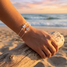 Сребърна гривна с инициали Сребърна гривна с инициали