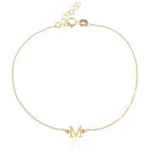 Златна гривна с инициали