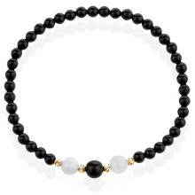 Гривна със златни топчета и мъниста