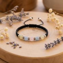 Гривна със сребърни топчета и цветни мъниста