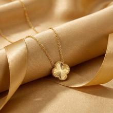 Златно колие Диамантена детелина