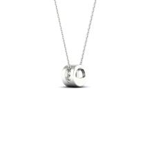 Златна висулка с диамант-0.07ct