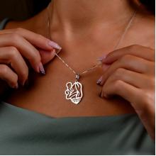 Сребърен медальон Майчина прегръдка