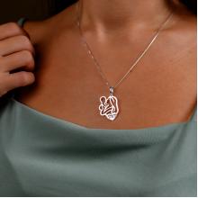 Сребърен медальон Майчина прегръдка