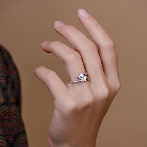  Сребърен Пръстен с гравирани инициали по избор със сърце и циркони